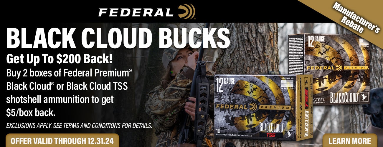 Federal Black Cloud Bucks Rebate